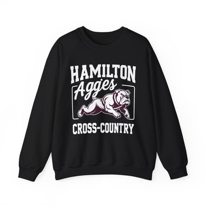 Adult Crewneck Sweatshirt \ Hamilton Aggies Cross-Country \ HCC2