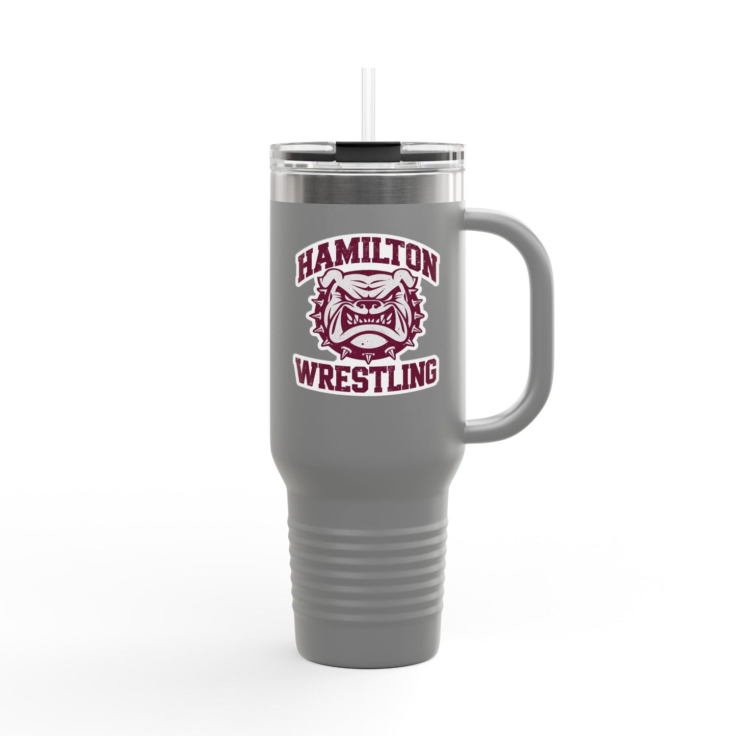 40oz Insulated Tumbler \ Hamilton Aggies Wrestling \ HAW2