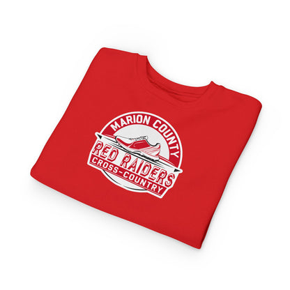 Toddler Crewneck Sweatshirt \ Marion County Red Raiders Cross-Country \ MCCC1