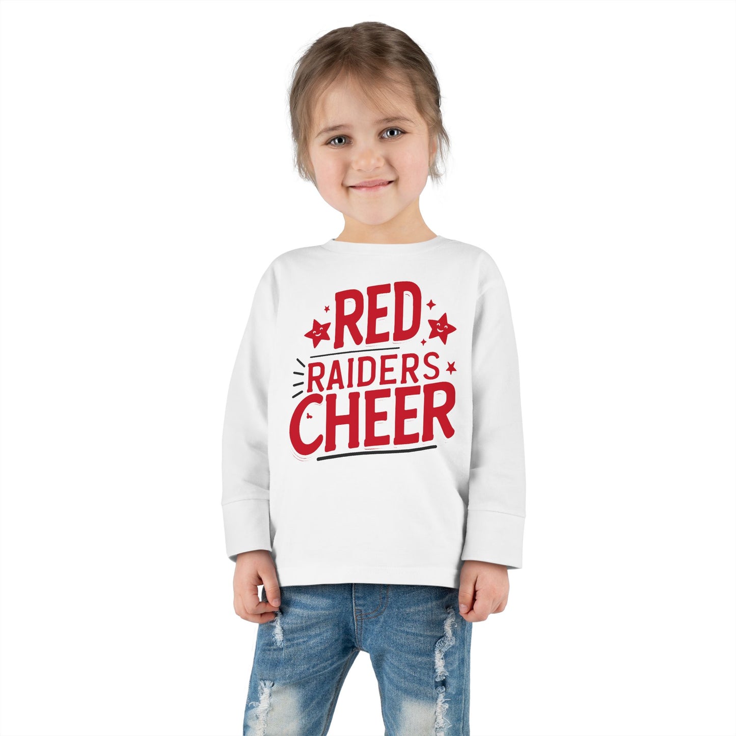 Toddler Long Sleeve Shirt \ Marion County Red Raiders Cheer \ MCC2
