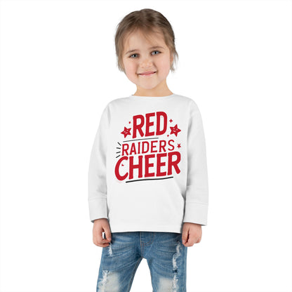 Toddler Long Sleeve Shirt \ Marion County Red Raiders Cheer \ MCC2
