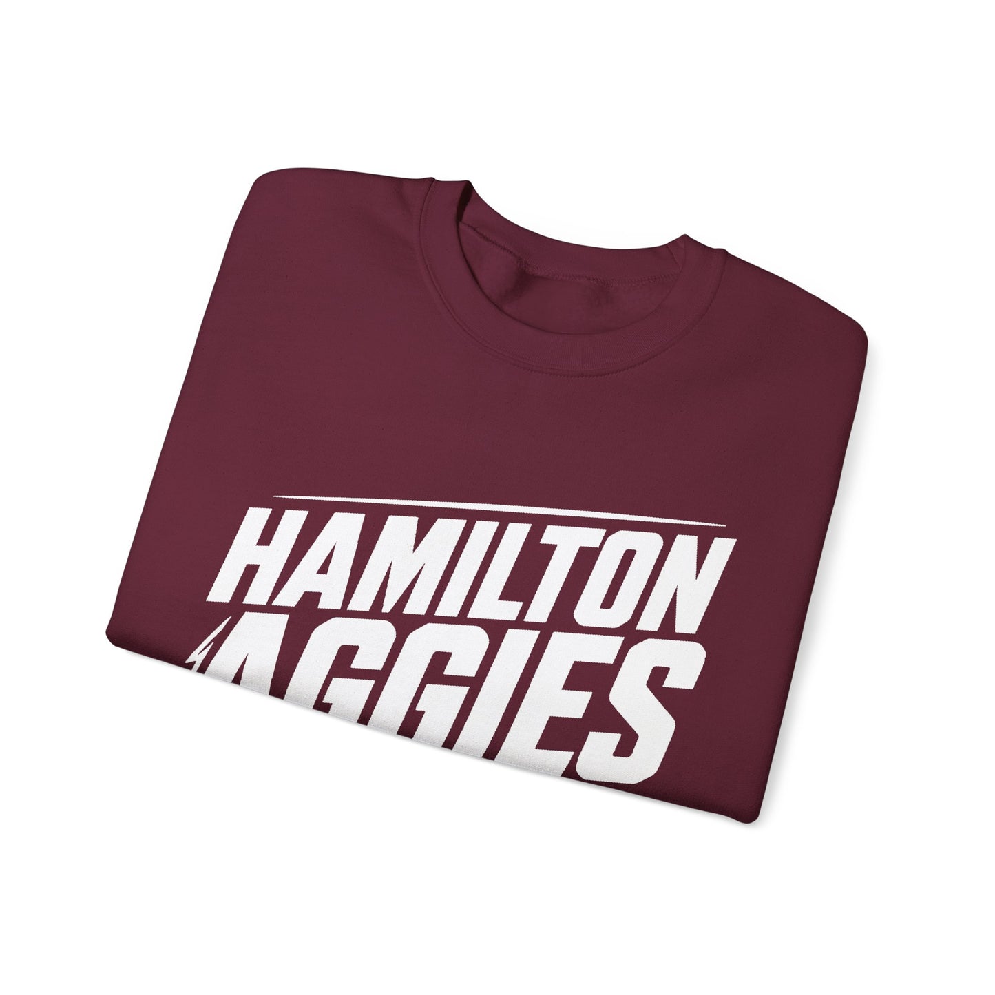 Adult Crewneck Sweatshirt \ Hamilton Aggies Basketball \ HABB2