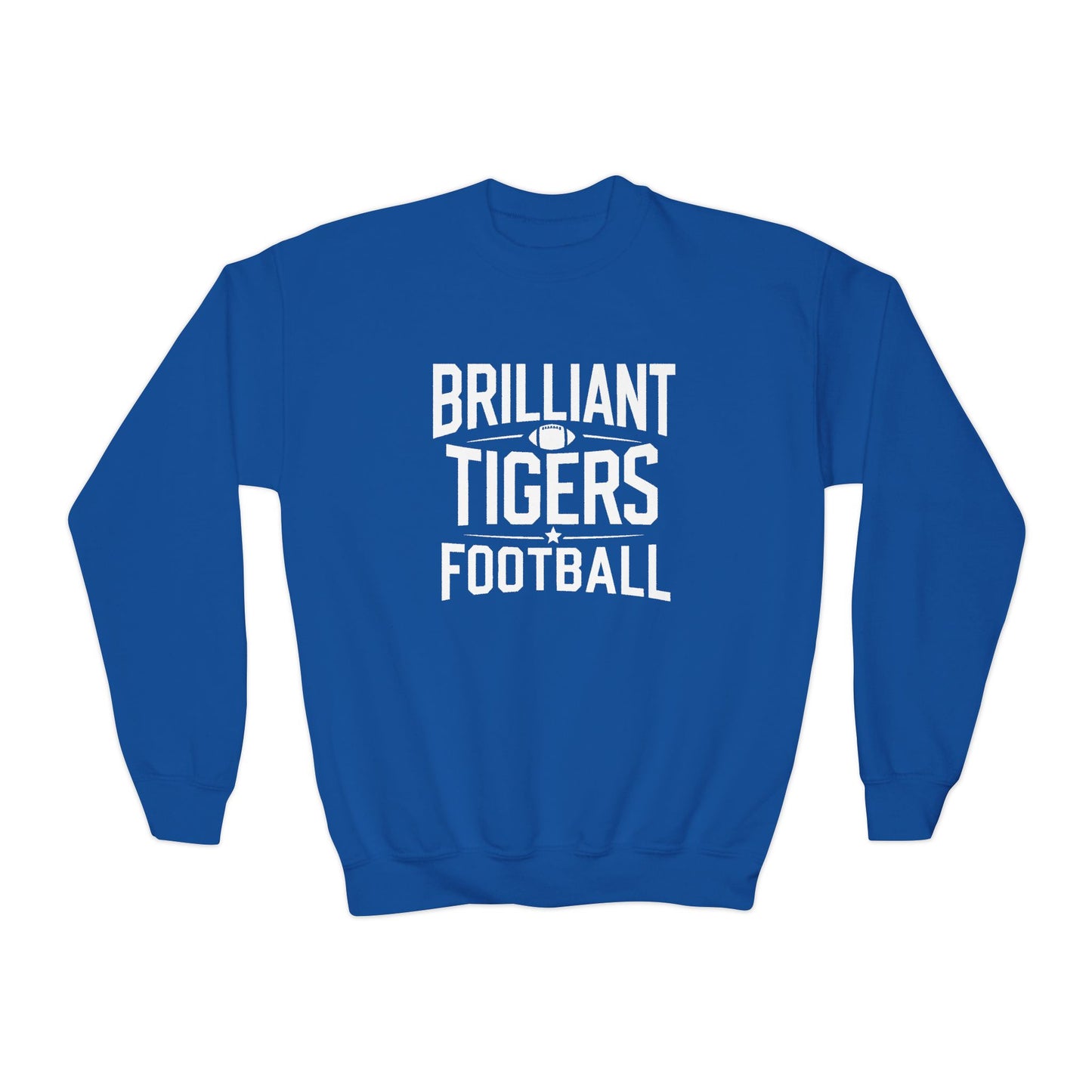 Youth Crewneck Sweatshirt \ Brilliant Tigers Football \ BTF1