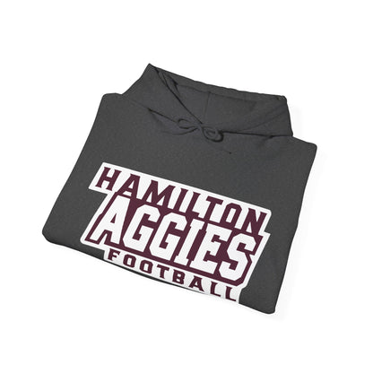 Adult Hoodie Sweatshirt \ Hamilton Aggies Football \ HAF1