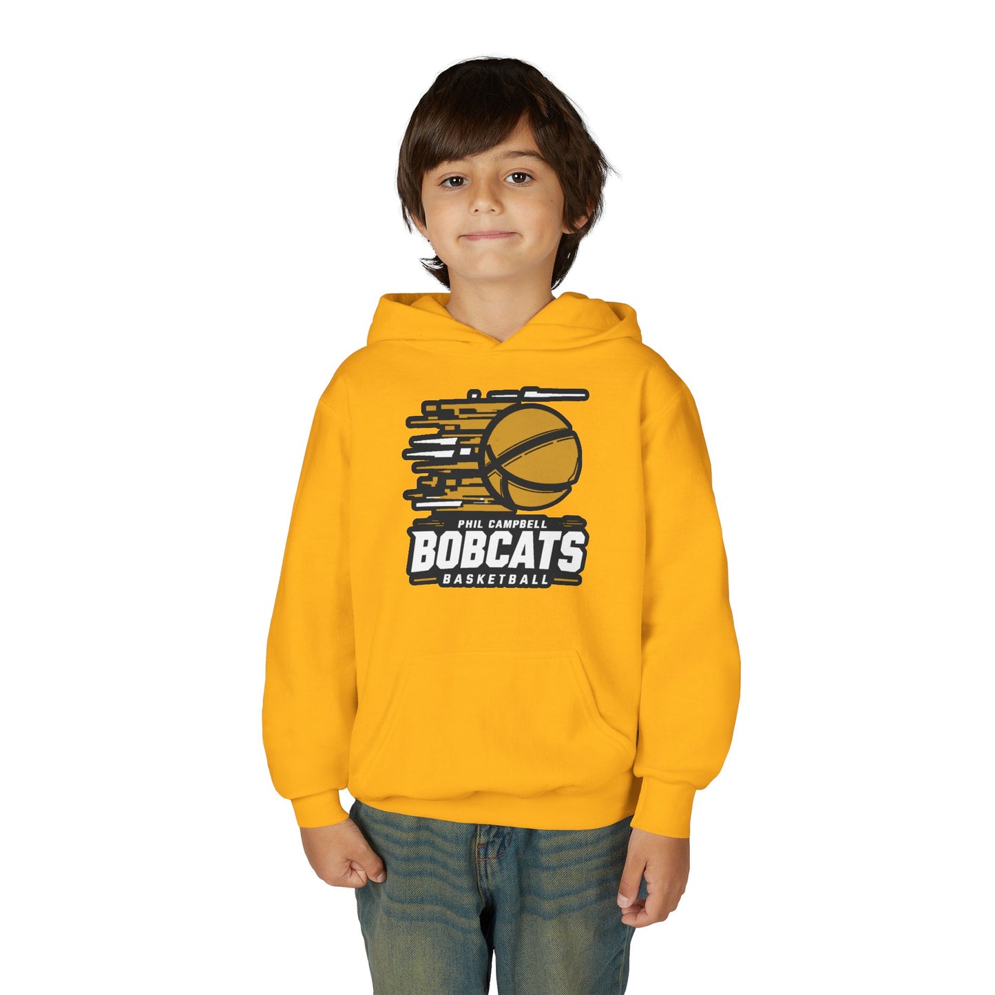 Youth Hoodie Sweatshirt \ Phil Campbell Bobcats Basketball \ PCBBK2