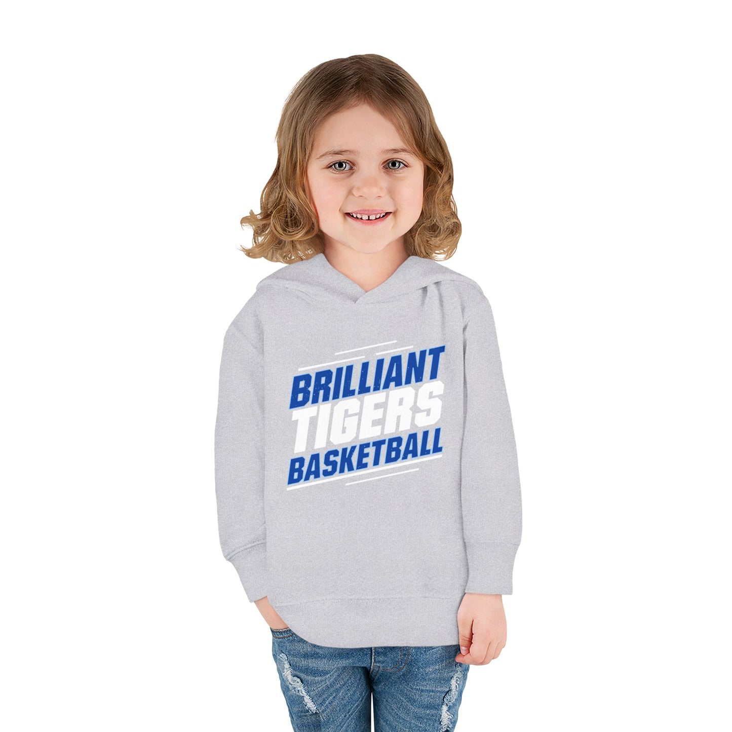 Toddler Hoodie Sweatshirt \ Brilliant Tigers Basketball \ BTBK2