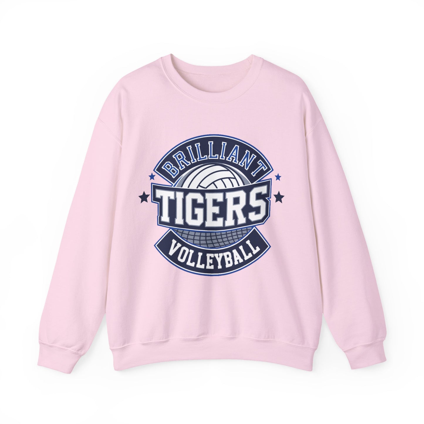Adult Crewneck Sweatshirt \ Brilliant Tigers Volleyball \ BTV1
