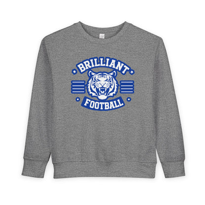 Toddler Crewneck Sweatshirt \ Brilliant Tigers Football \ BTF2