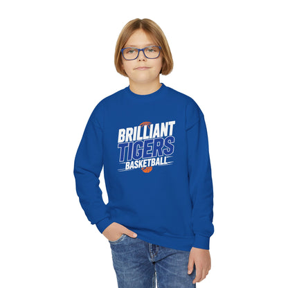 Youth Crewneck Sweatshirt \ Brilliant Tigers Basketball \ BTBK1