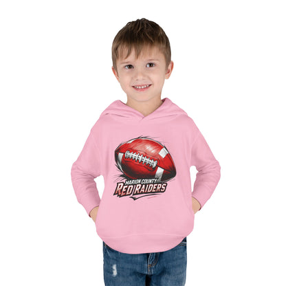 Toddler  Hoodie Sweatshirt \ Marion County Red Raiders Football \ MCF1