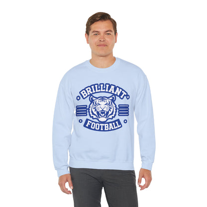 Adult Crewneck Sweatshirt \ Brilliant Tigers Football \ BTF2