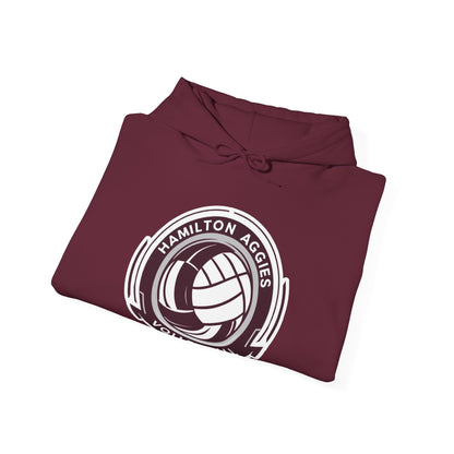 Adult Hoodie Sweatshirt \ Hamilton Aggies Volleyball \ HAV1