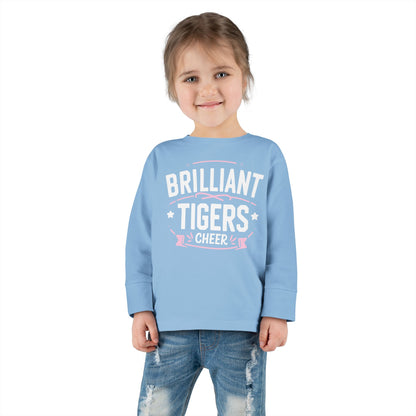 Toddler Long Sleeve Tee \ Brilliant Tigers Cheer \ BTC2