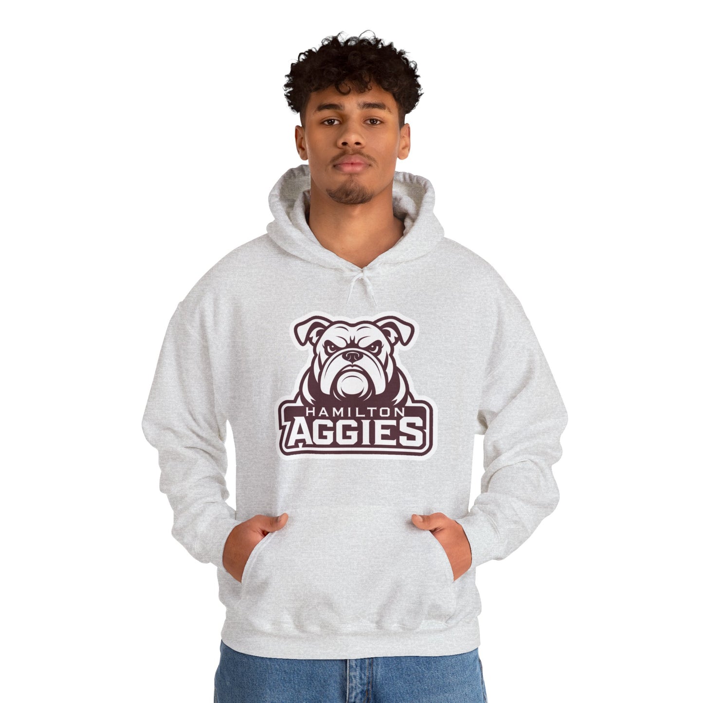 Adult Hoodie Sweatshirt \ Hamilton Aggies \ HA4