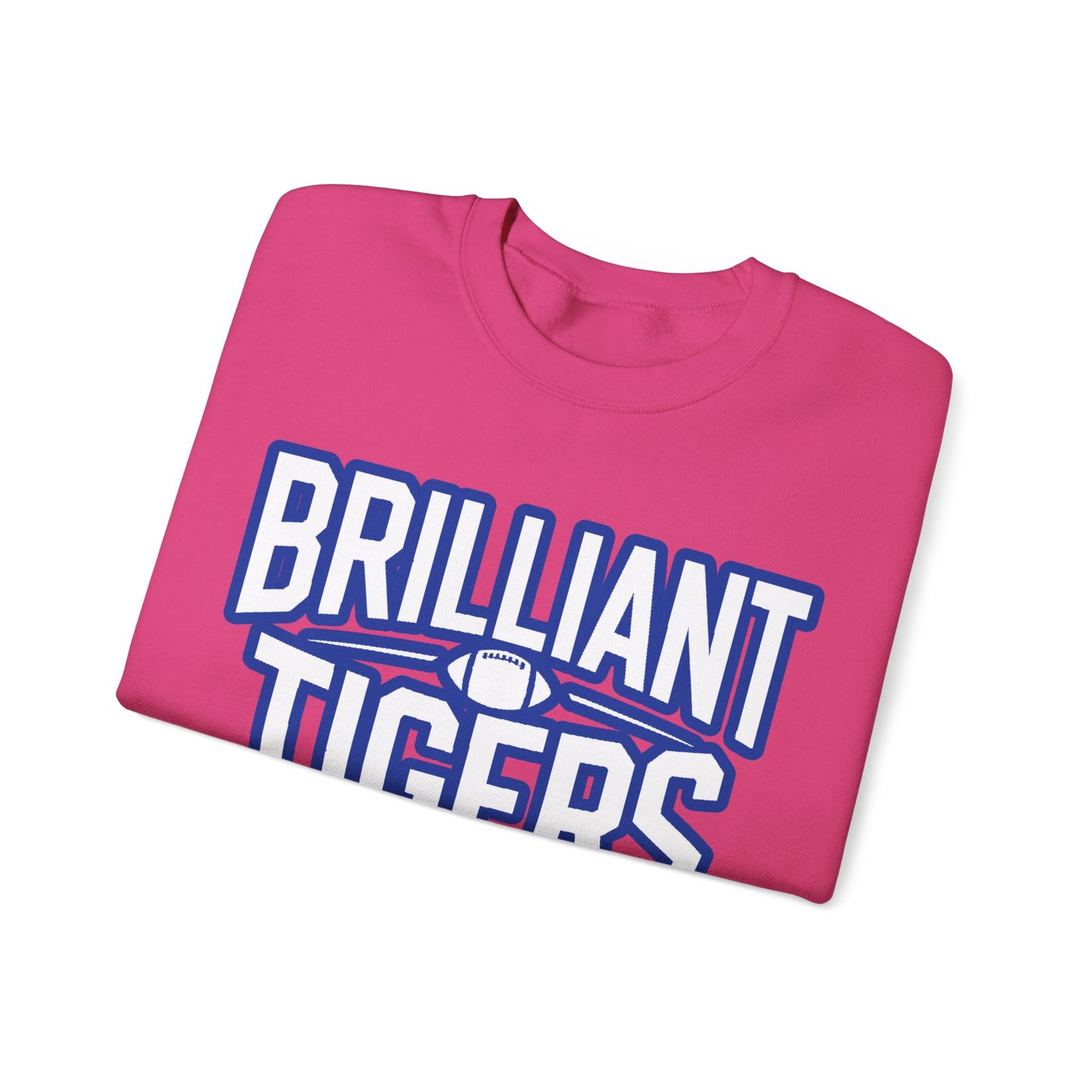 Adult Crewneck Sweatshirt \ Brilliant Tigers Football \ BTF1