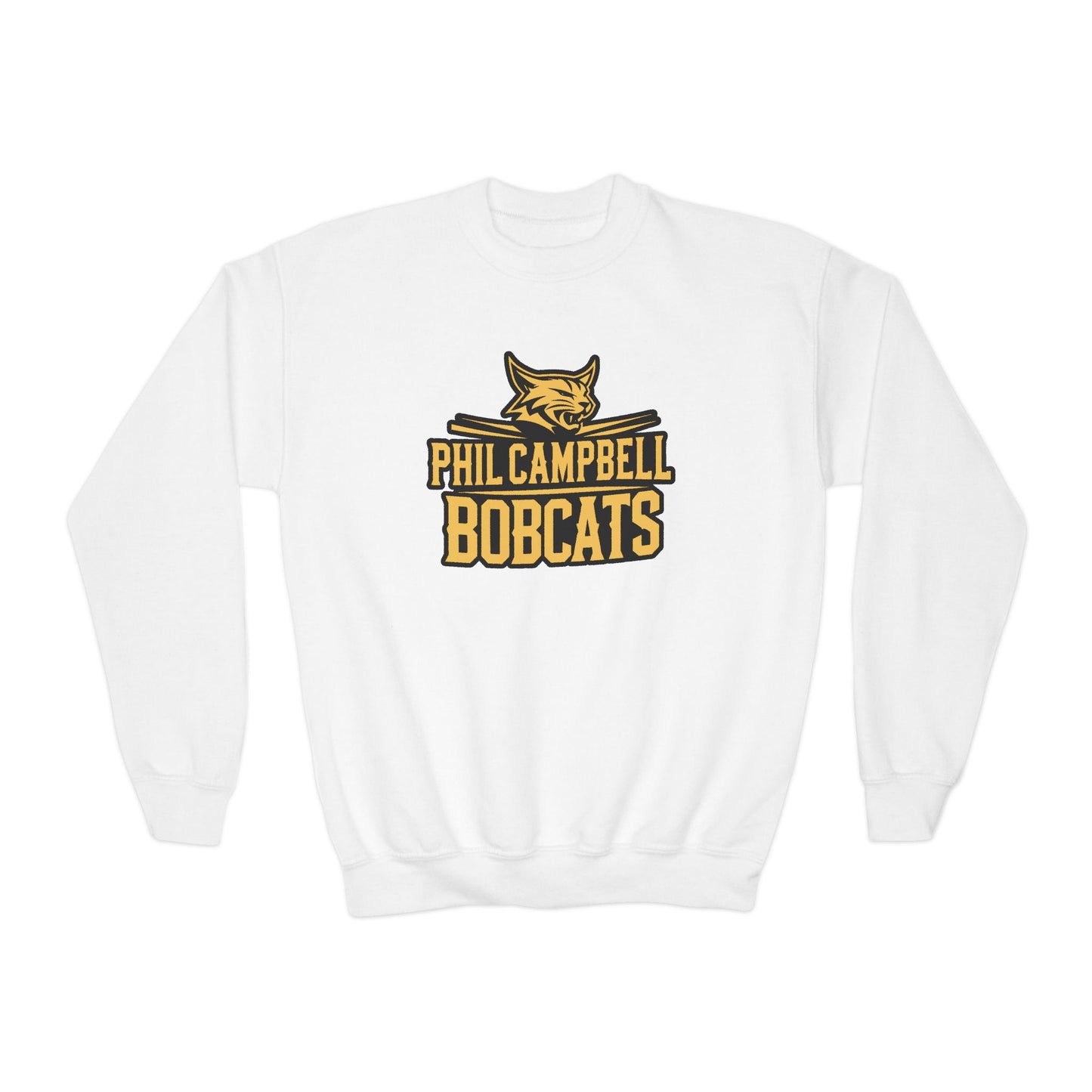 Youth Crewneck Sweatshirt \ Phil Campbell Bobcats \ PCB2