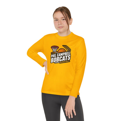 Youth Long Sleeve Tee \ Phil Campbell Bobcats Basketball \ PCBBK1