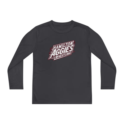 Youth Long Sleeve Tee \ Hamilton Aggies Wrestling \ HAW1