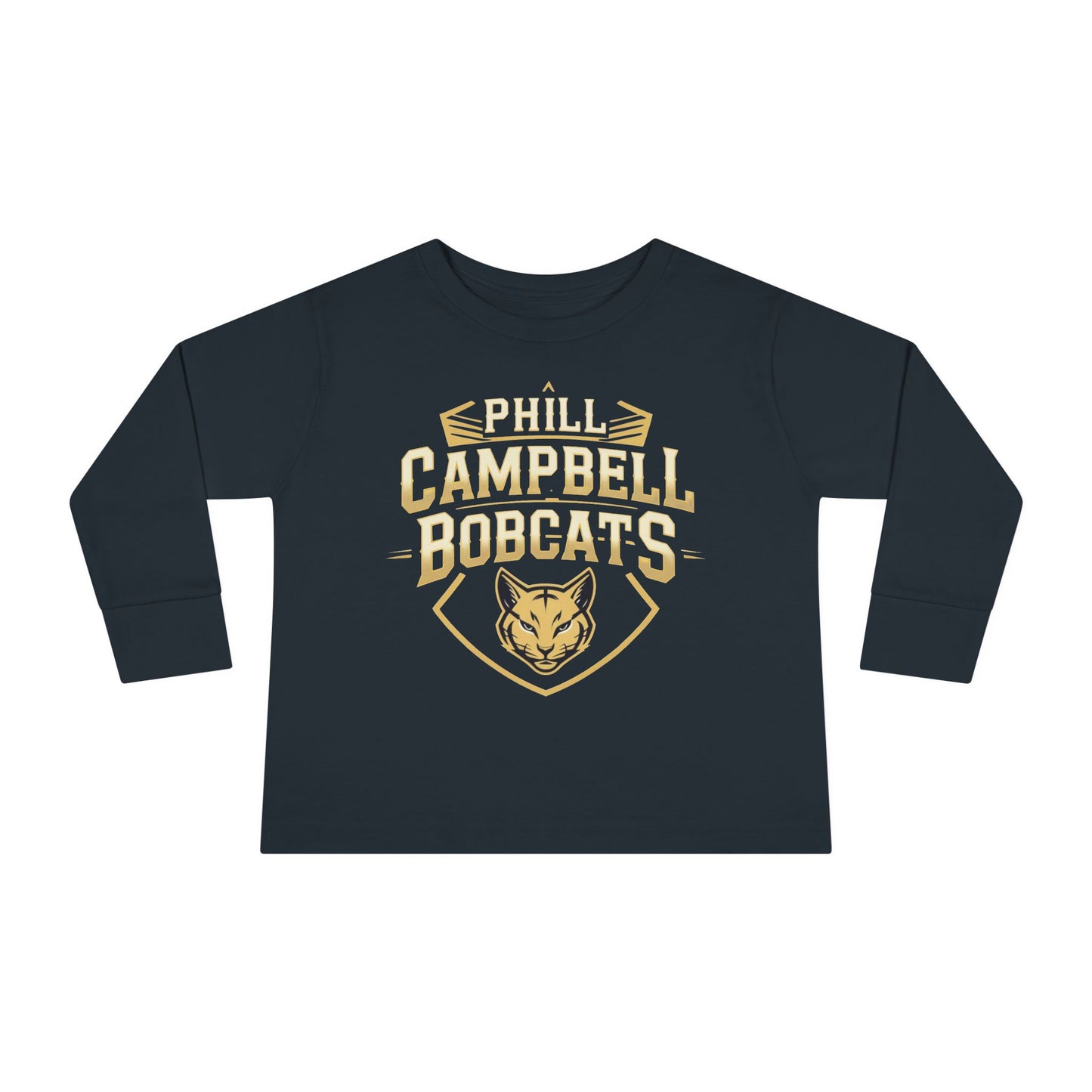 Toddler Long Sleeve Tee \ Phill Campbell Bobcats \ PCB1