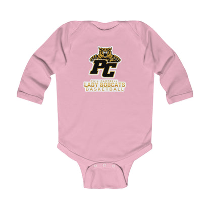 Long Sleeve Baby Bodysuit \ Phil Campbell Bobcats Basketball \ PCBBKG1