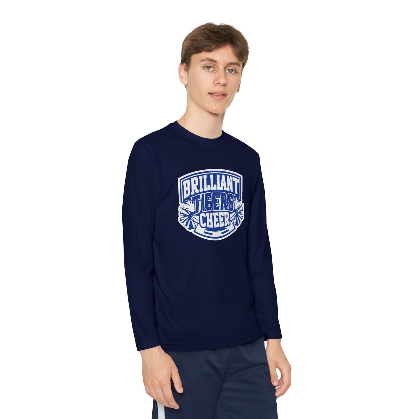 Youth Long Sleeve Tee \ Brilliant Tigers Cheer \ BTC1