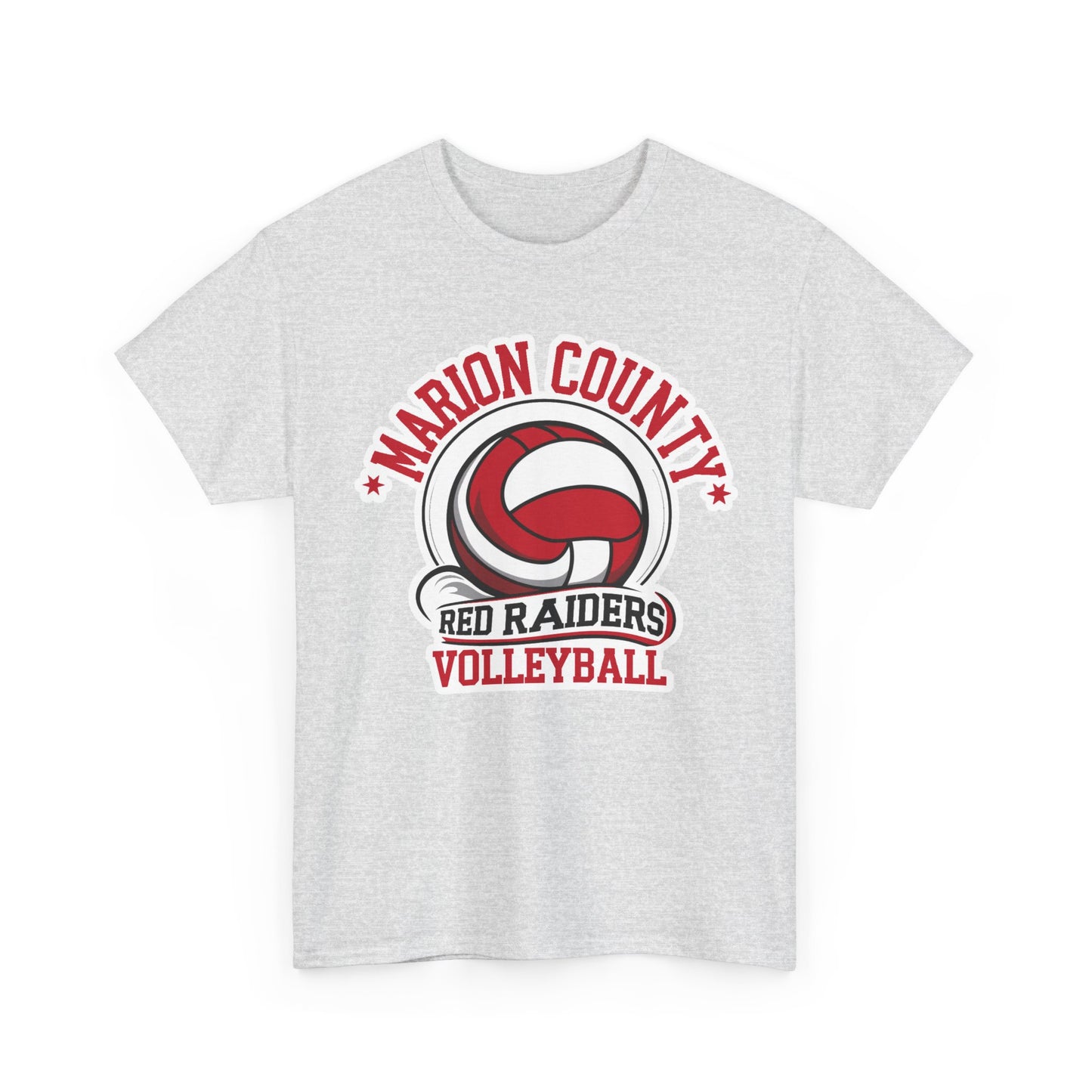 Adult Tee \ Marion County Red Raiders Volleyball \ MCV1