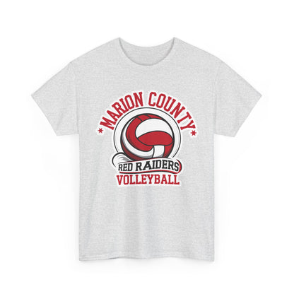 Adult Tee \ Marion County Red Raiders Volleyball \ MCV1