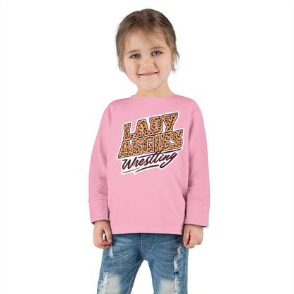 Toddler Long Sleeve Tee \ Hamilton Aggies Wrestling \ HAWG3