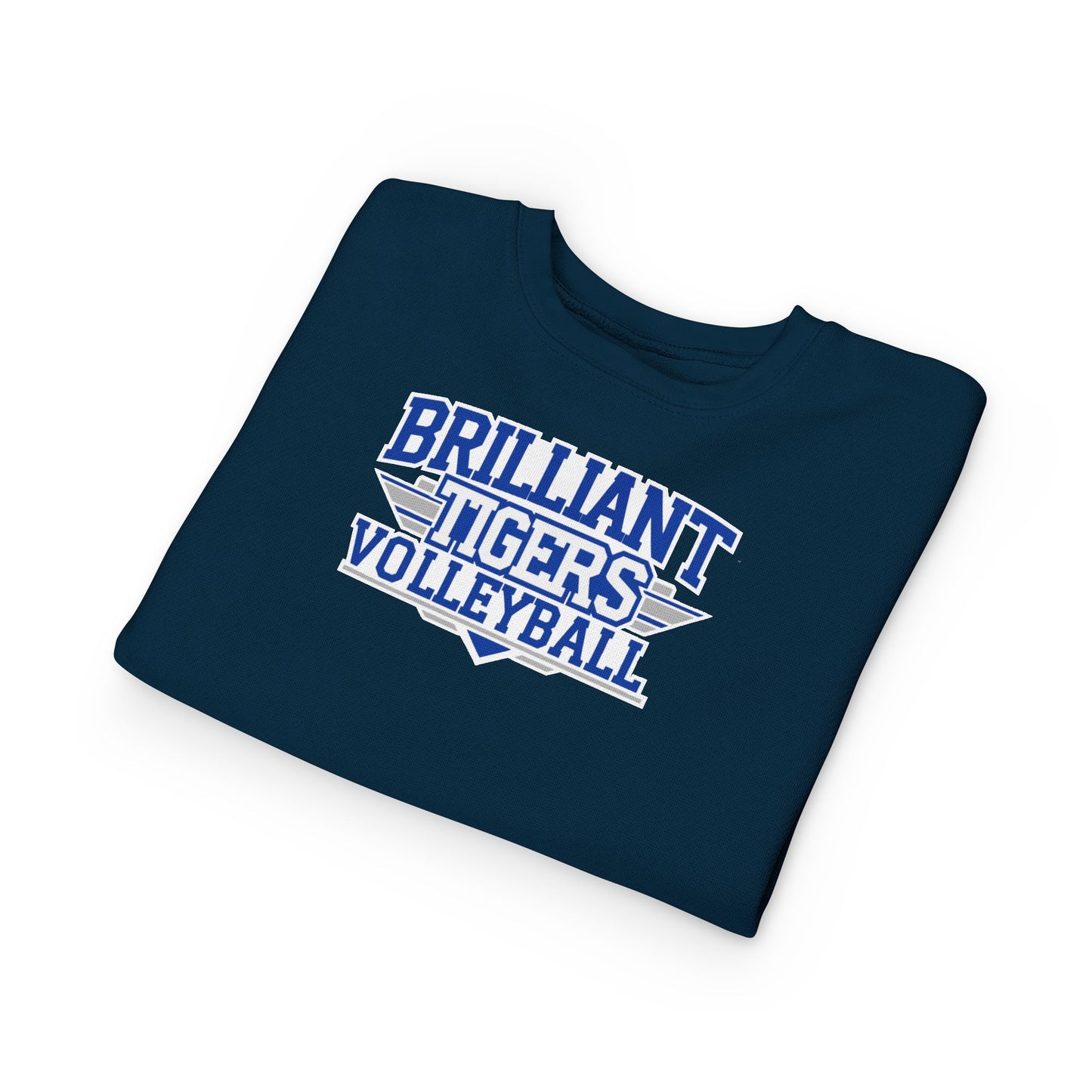 Toddler Crewneck Sweatshirt \ Brilliant Tigers Volleyball \ BTV2