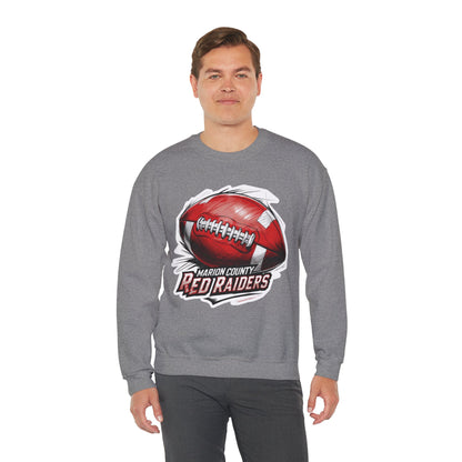 Adult Crewneck Sweatshirt \ Marion County Red Raiders Football \ MCF1