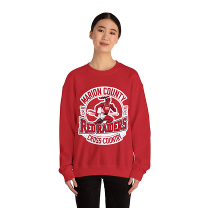 Adult Crewneck Sweatshirt \ Marion County Red Raiders Cross-Country \ MCCC2