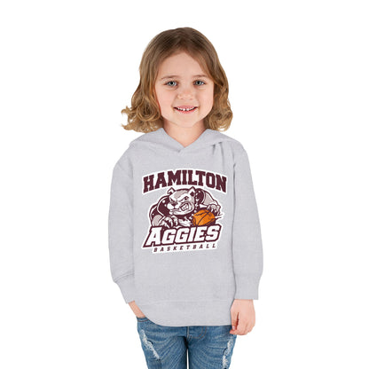 Toddler Hoodie Sweatshirt \ Hamilton Aggies Basketball \ HABB1