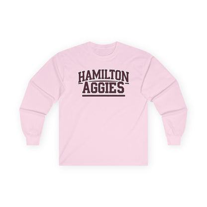 Adult Long Sleeve Tee \ Hamilton Aggies \ HA2