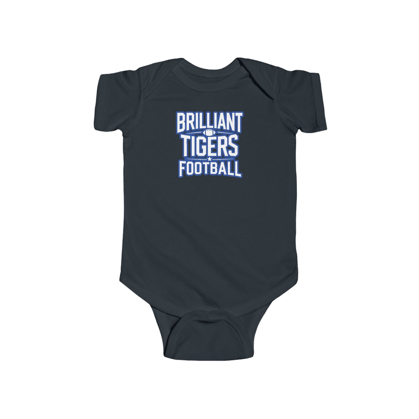 Short Sleeve Baby Bodysuit \ Brilliant Tigers Football \ BTF1