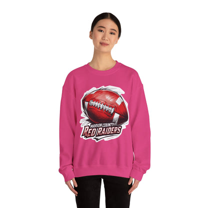 Adult Crewneck Sweatshirt \ Marion County Red Raiders Football \ MCF1