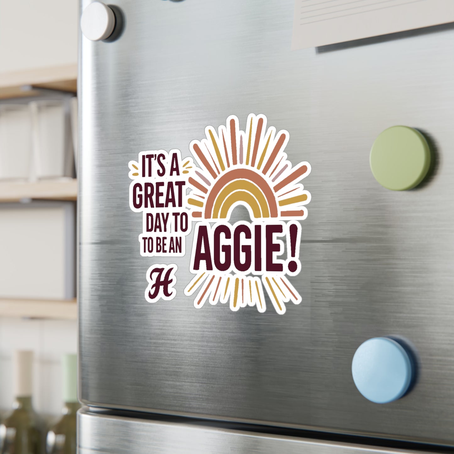 Kiss-Cut Vinyl Decal \ It's a Great Day to be an Aggie! \ GDA1