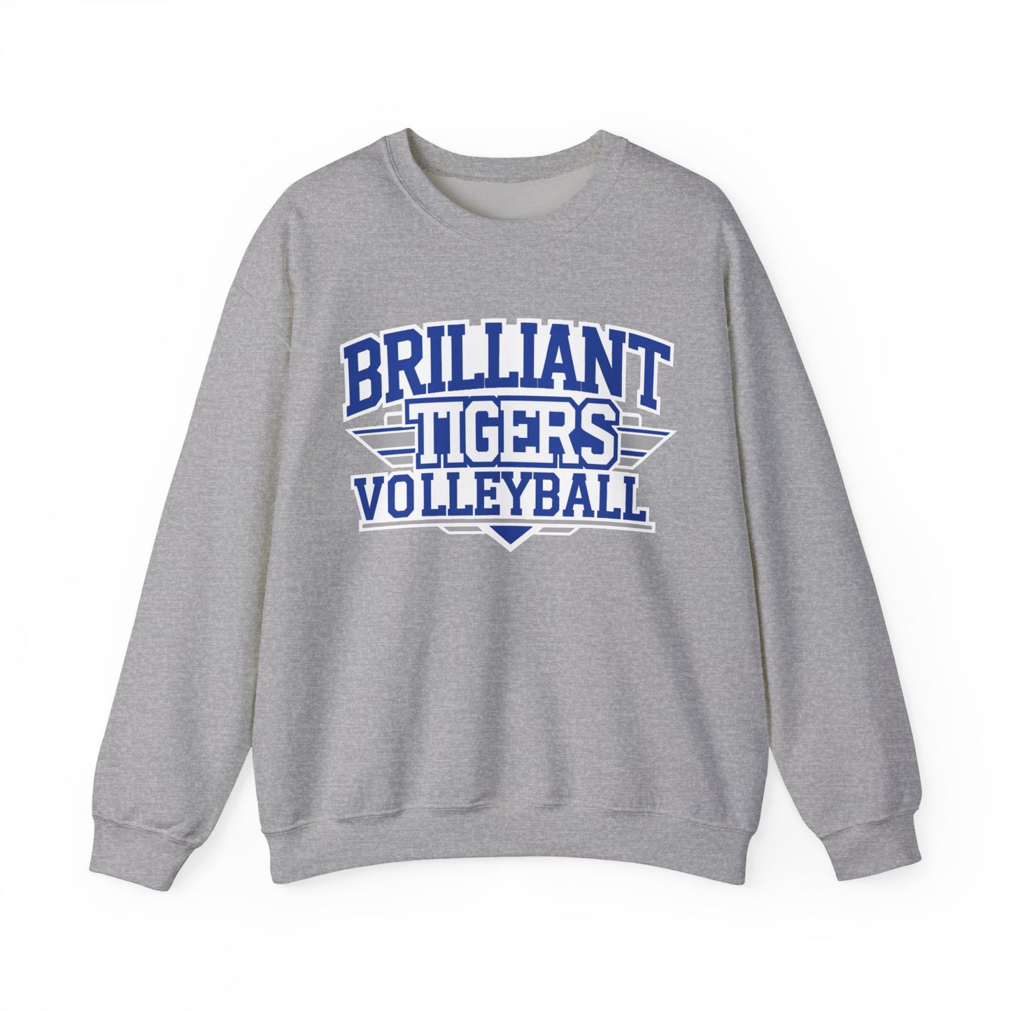 Adult Crewneck Sweatshirt \ Brilliant Tigers Volleyball \ BTV2