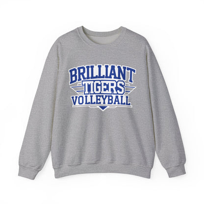 Adult Crewneck Sweatshirt \ Brilliant Tigers Volleyball \ BTV2