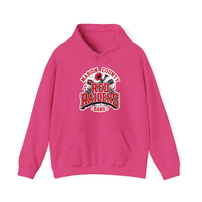 Adult Hoodie Sweatshirt \ Marion County Red Raiders Band \ MCB2