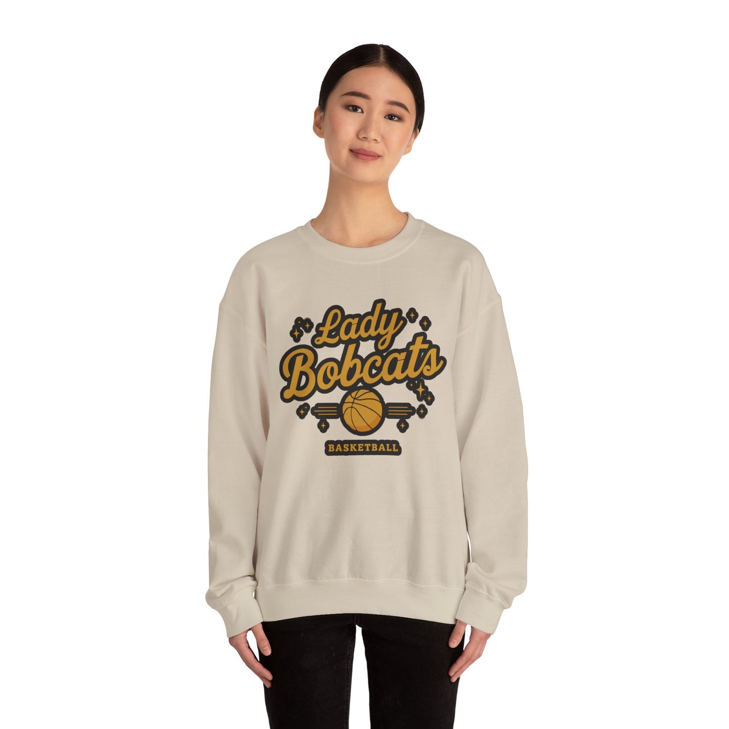 Adult Crewneck Sweatshirt \ Phil Campbell Bobcats Basketball \ PCBBKG2