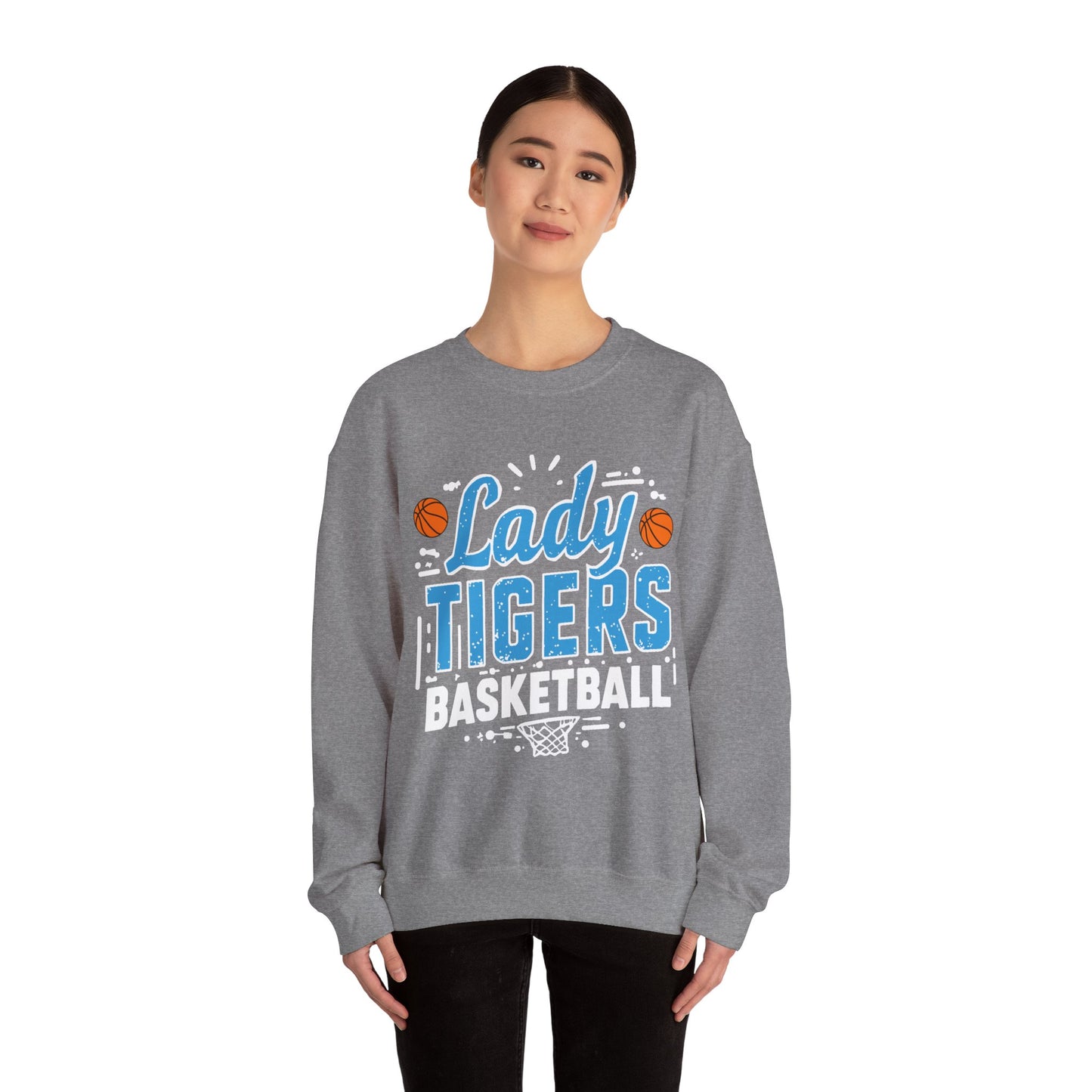 Adult Crewneck Sweatshirt \ Brilliant Tigers Basketball \ BTBKG1