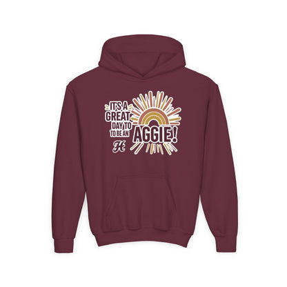 Youth Hoodie Sweatshirt \ It's a Great Day to be an Aggie! \ GDA1
