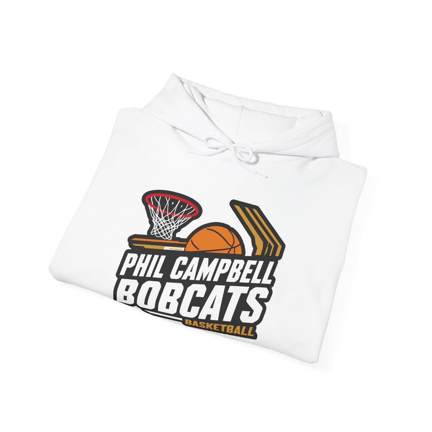 Adult Hoodie Sweatshirt \ Phil Campbell Bobcats Basketball \ PCBBK1