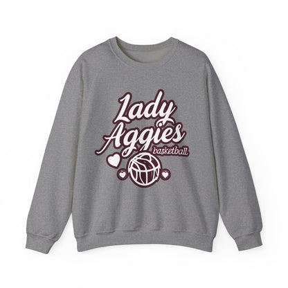 Adult Crewneck Sweatshirt \ Hamilton Aggies Basketball \ HABBG2