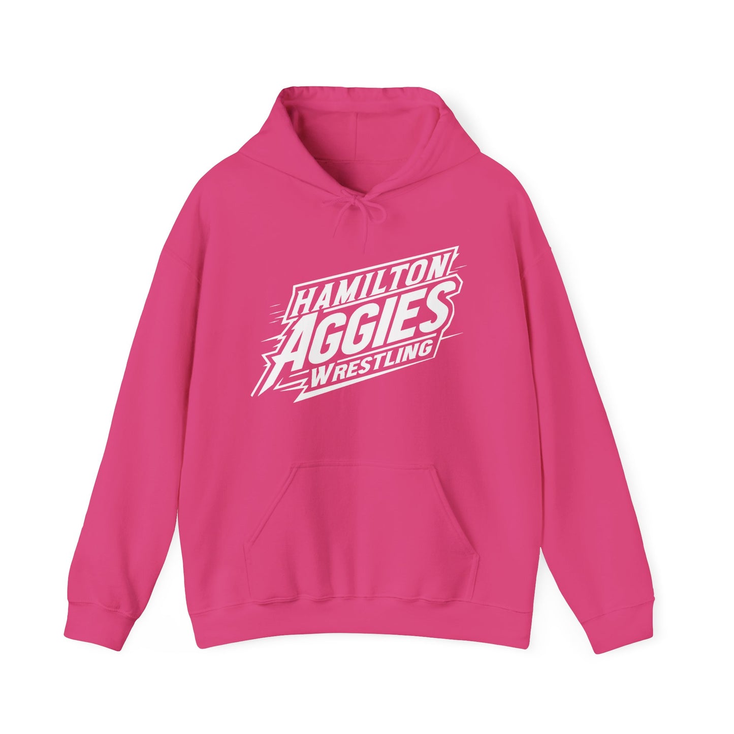 Adult Hoodie Sweatshirt \ Hamilton Aggies Wrestling \ HAW1