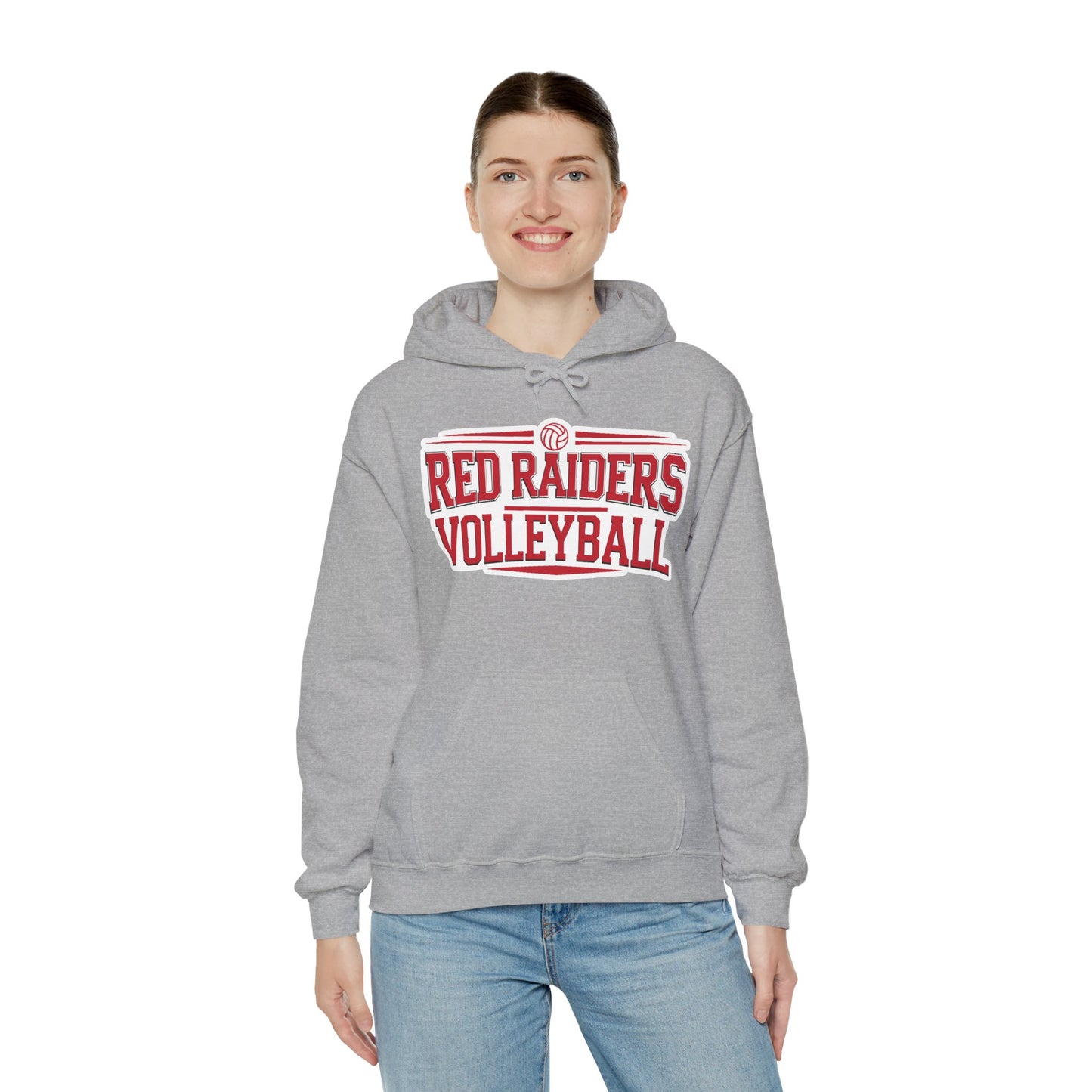 Adult Hoodie Sweatshirt \ Marion County Red Raiders Volleyball \ MCV2