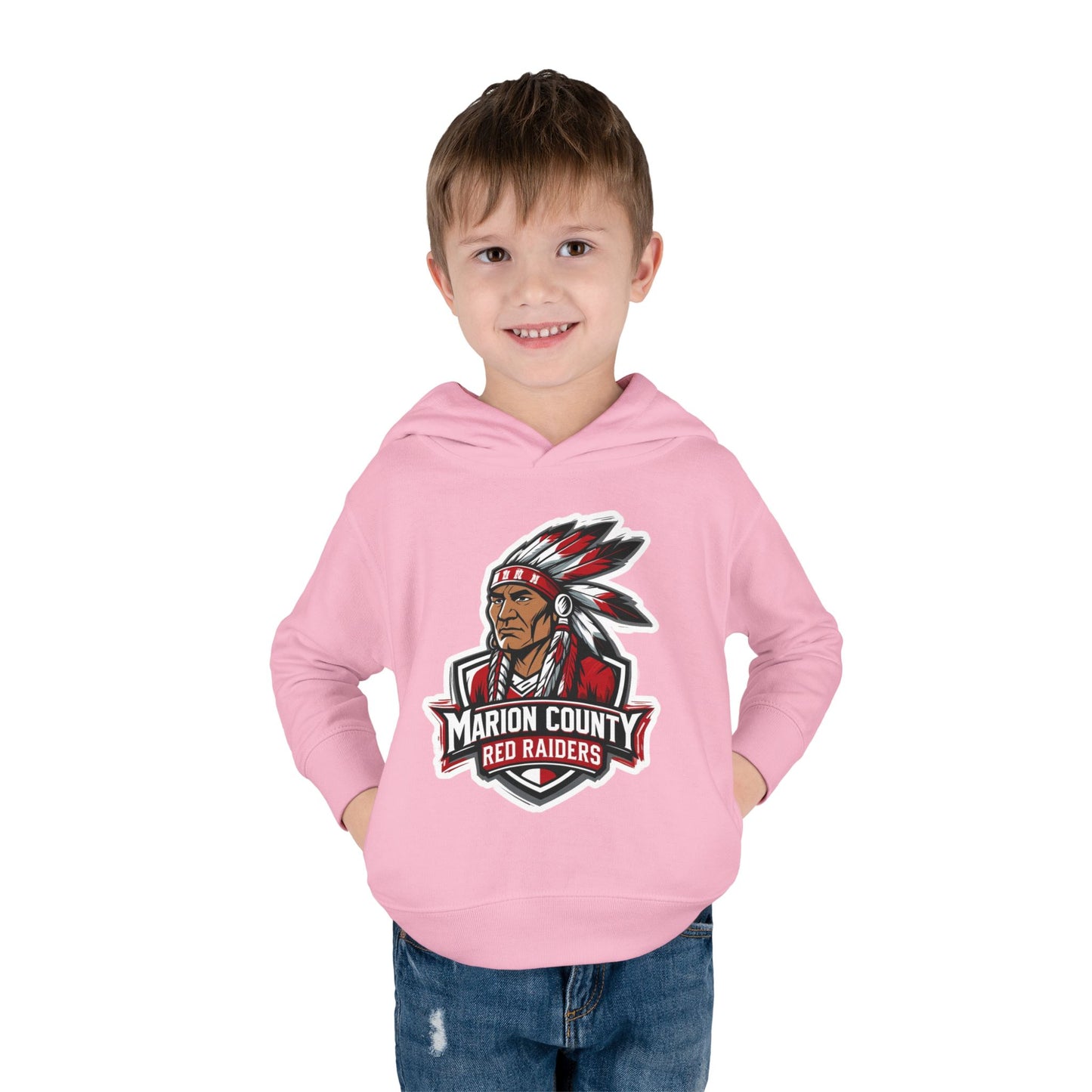 Toddler Hoodie Sweatshirt \ Marion County Red Raiders \ MC2