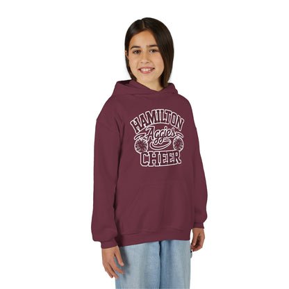 Youth Hoodie Sweatshirt \ Hamilton Aggies Cheer \ Style HAC2