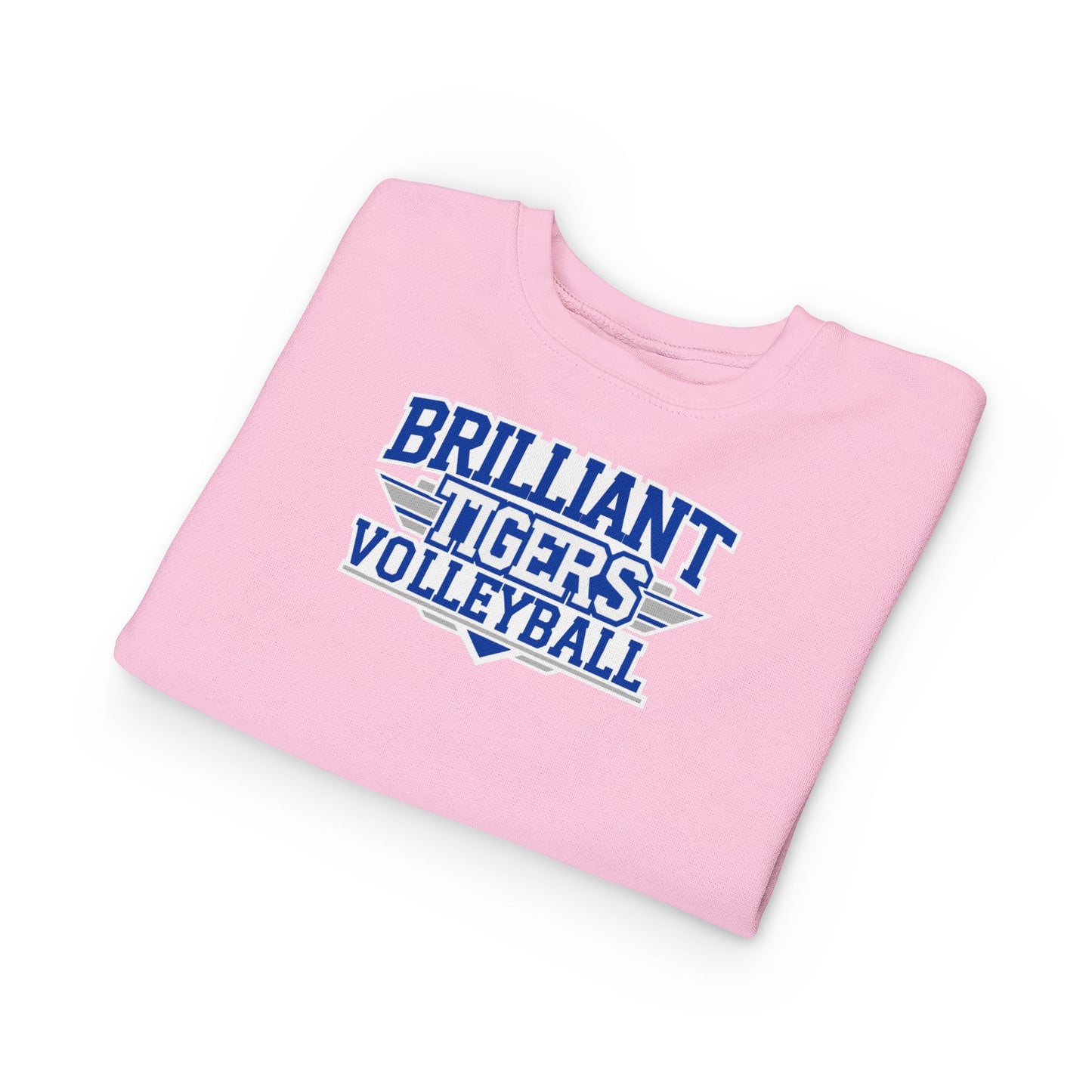Toddler Crewneck Sweatshirt \ Brilliant Tigers Volleyball \ BTV2