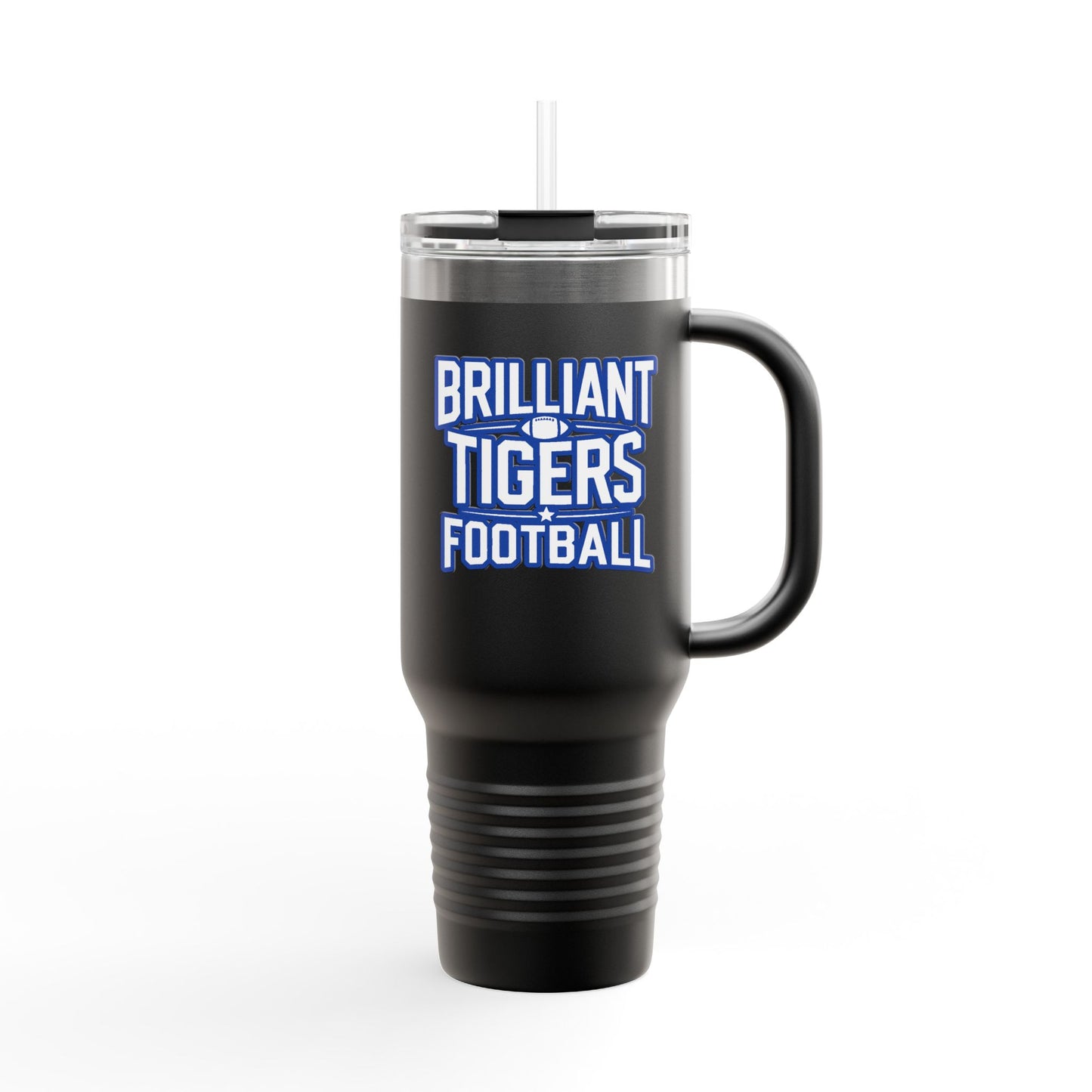40oz Insulated Tumbler \ Brilliant Tigers Football \ BTF1